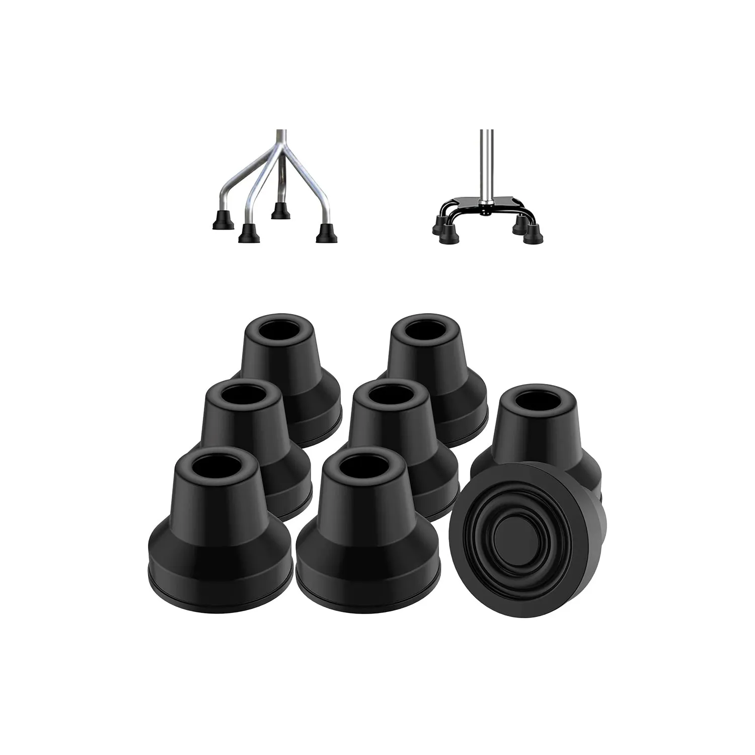 8pcs Quad Cane Tip
