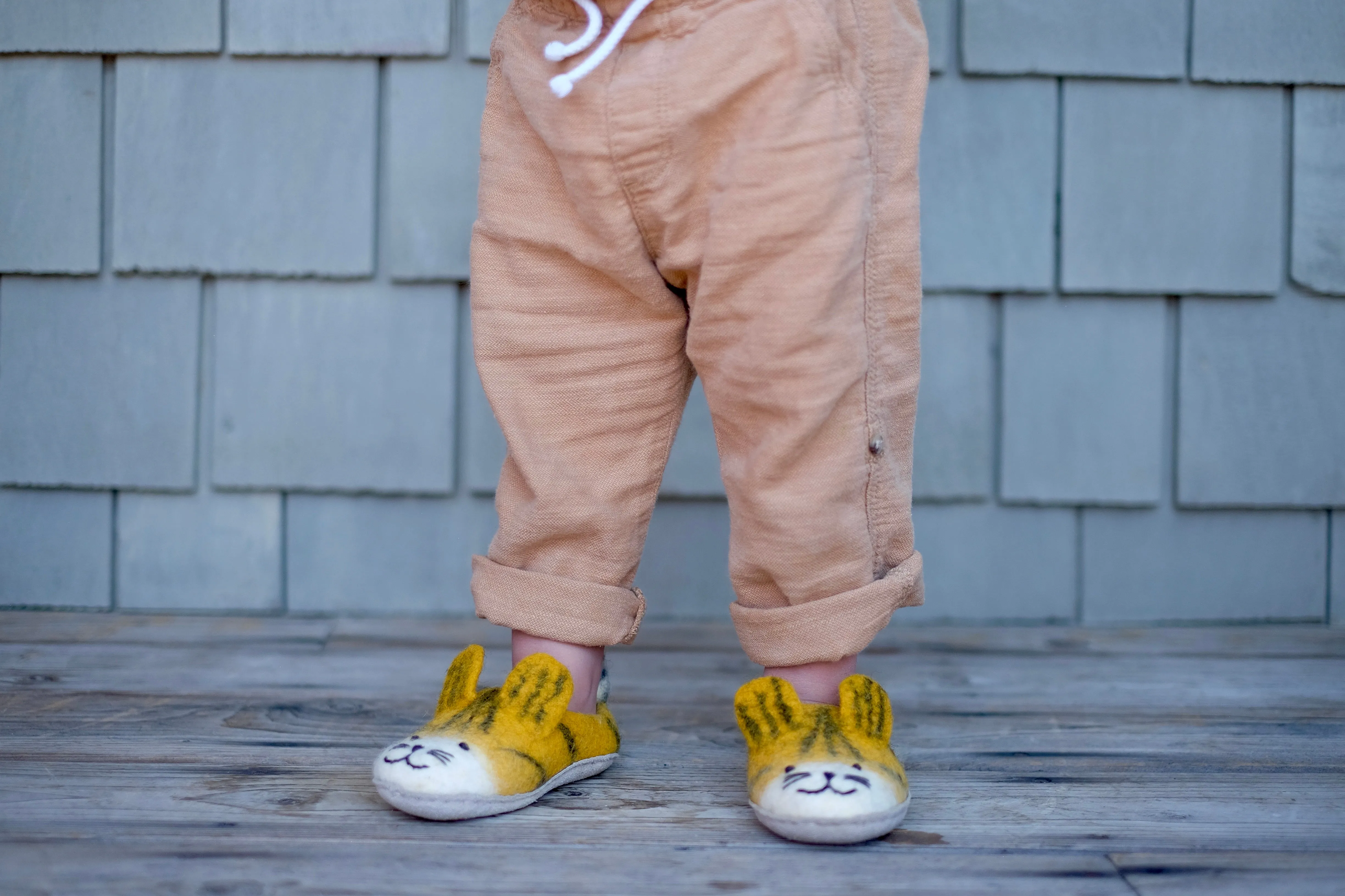 Adorable Yellow Tiger-Shaped Slippers for Kids – Cozy and Cute Tiger Footwear for Little Ones – Perfect for Playtime and Bedtime