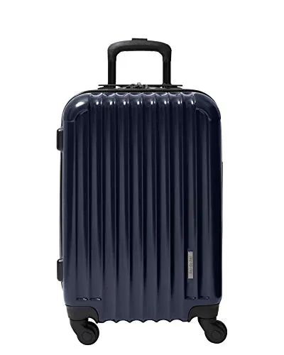 Aer de Aer Premium Carry On Luggage Spinner - Super Light Weight, Maximum Capacity - The Carry On, Re-Imagined, Navy