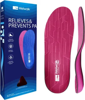 ALEADER Pink Insoles - Shoe Inserts for Arch Support, Plantar Fasciitis, Pronation & Heel Pain Relief - Insoles for Women for Feet Pain Relief - Podiatrist-Recommended (M 4-4.5, F 6-6.5)
