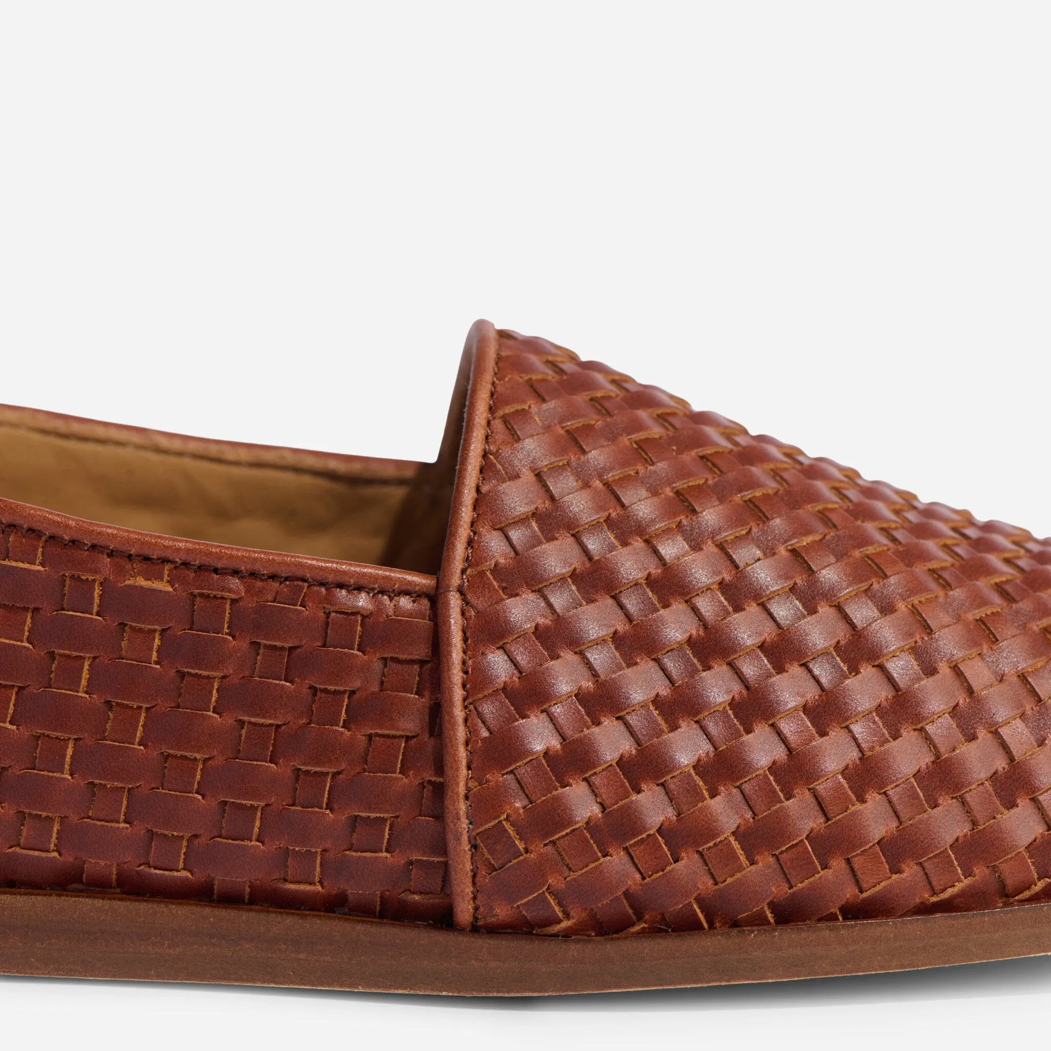 Alejandro Woven Slip On Woven Brandy