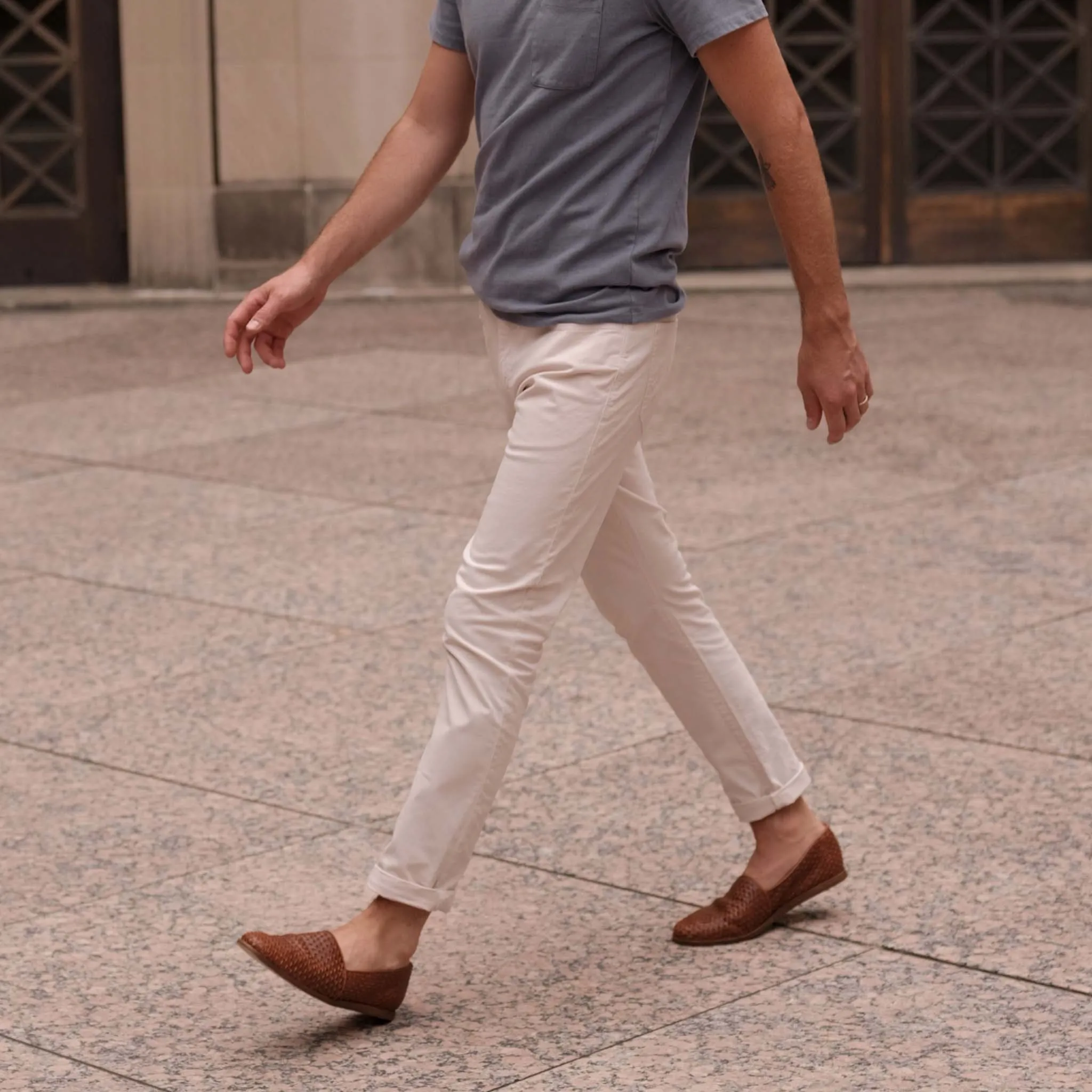 Alejandro Woven Slip On Woven Brandy