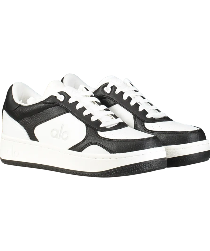 alo yoga Black / White Recovery Mode Vegan Leather Trainers UK 5 EU 38 👠