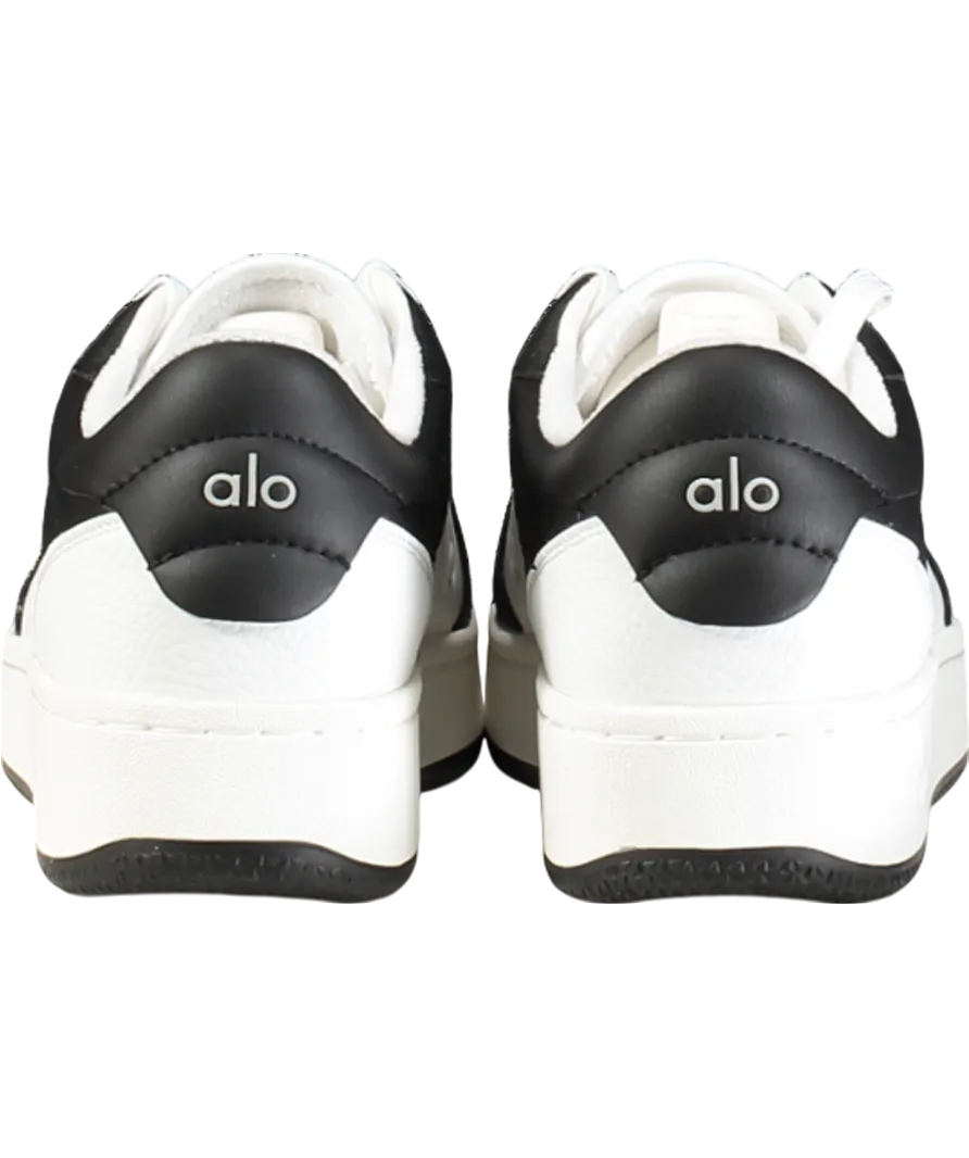 alo yoga Black / White Recovery Mode Vegan Leather Trainers UK 5 EU 38 👠