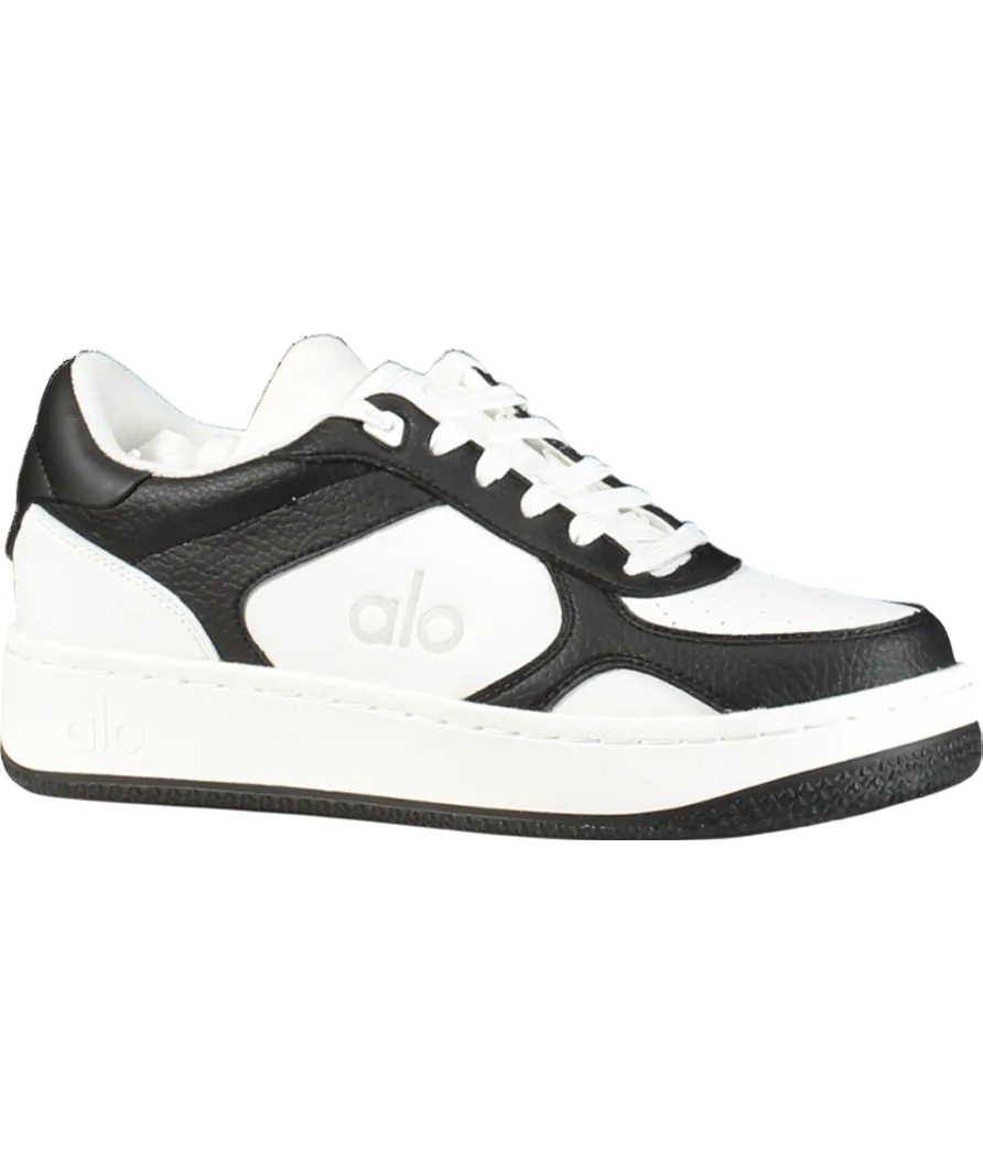 alo yoga Black / White Recovery Mode Vegan Leather Trainers UK 5 EU 38 👠
