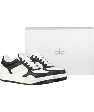 alo yoga Black / White Recovery Mode Vegan Leather Trainers UK 5 EU 38 👠