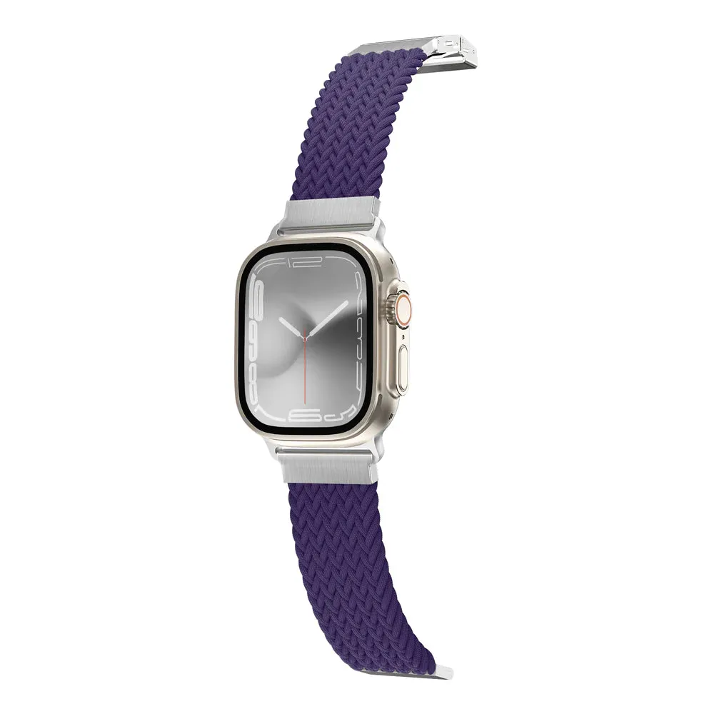 AmazingThing TITAN WEAVE II Braided Sport Band for Apple Watch 8/9 41mm - Purple