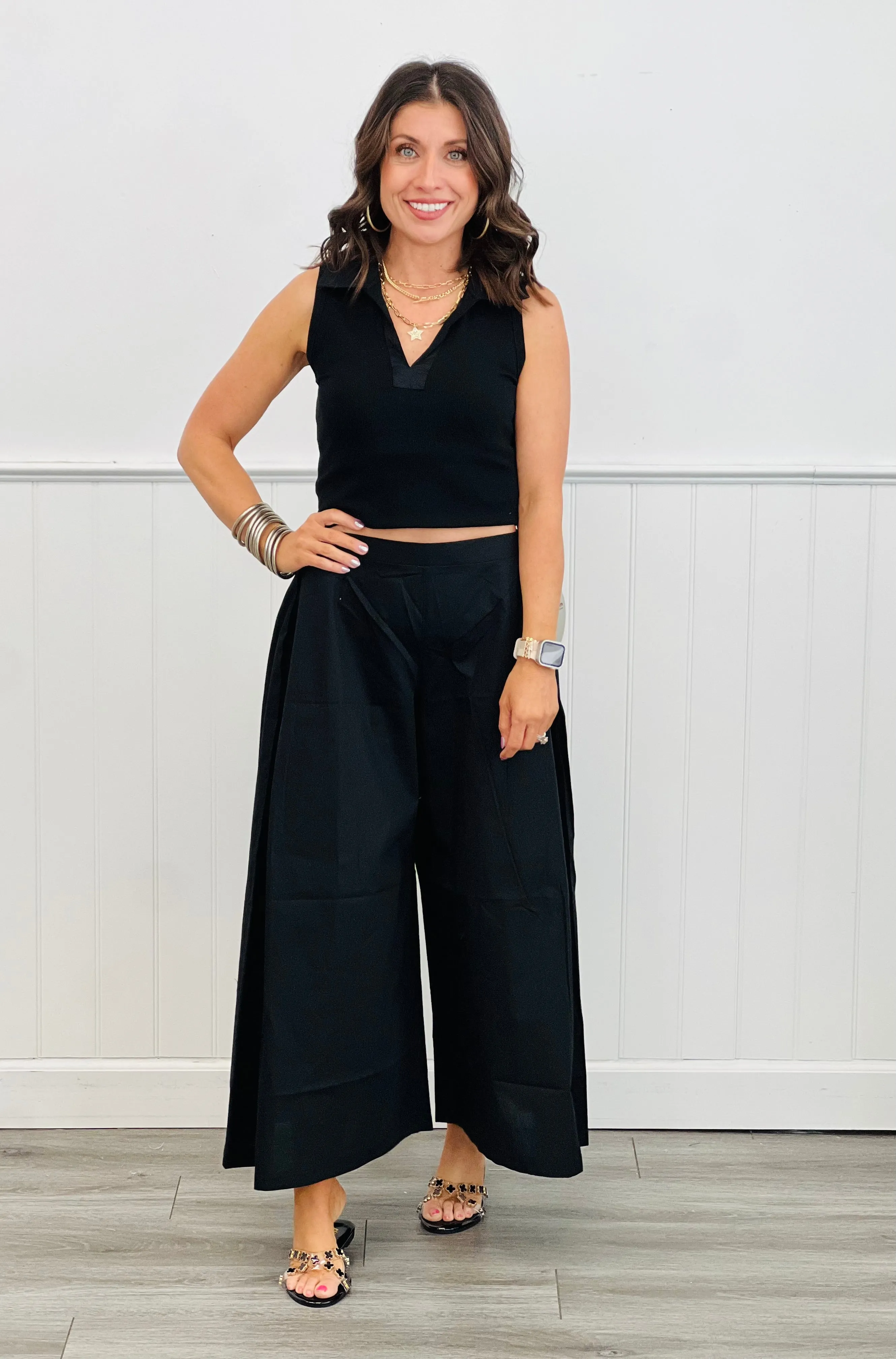 Black Spring Breeze Polo/Pants Set (Reg.)