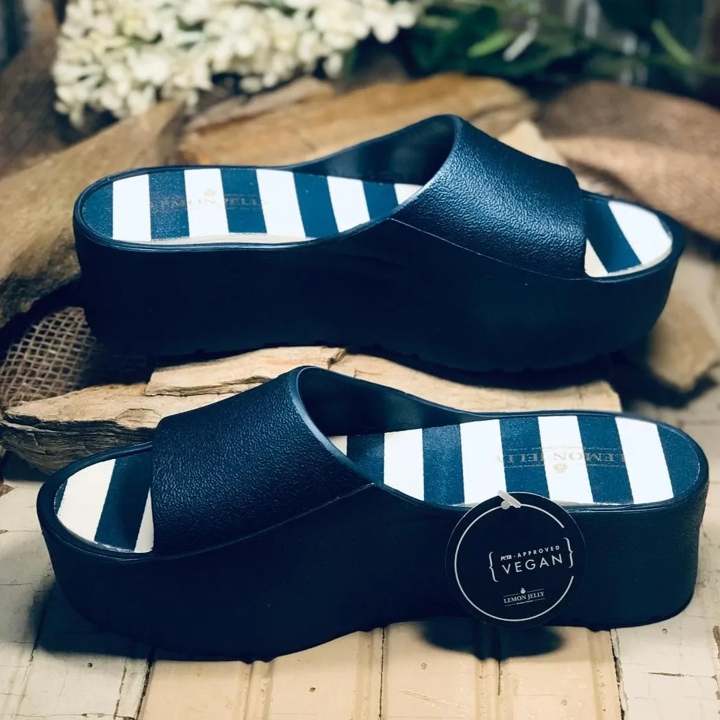 Blue Metal Teela Platform Slides