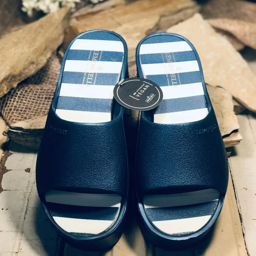 Blue Metal Teela Platform Slides