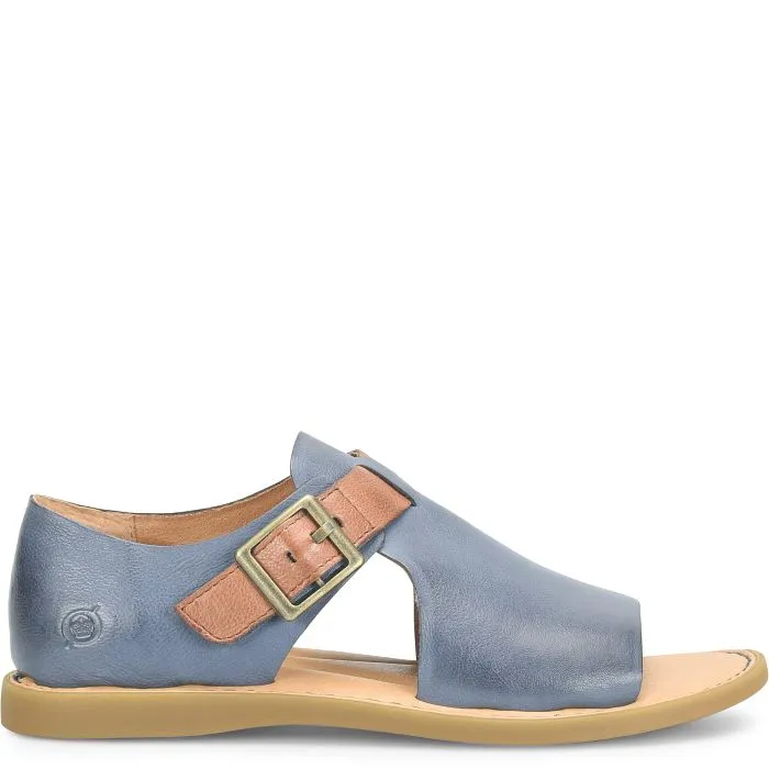 Born Women's Ivey Open Toe Sandal - Marine/Luggage