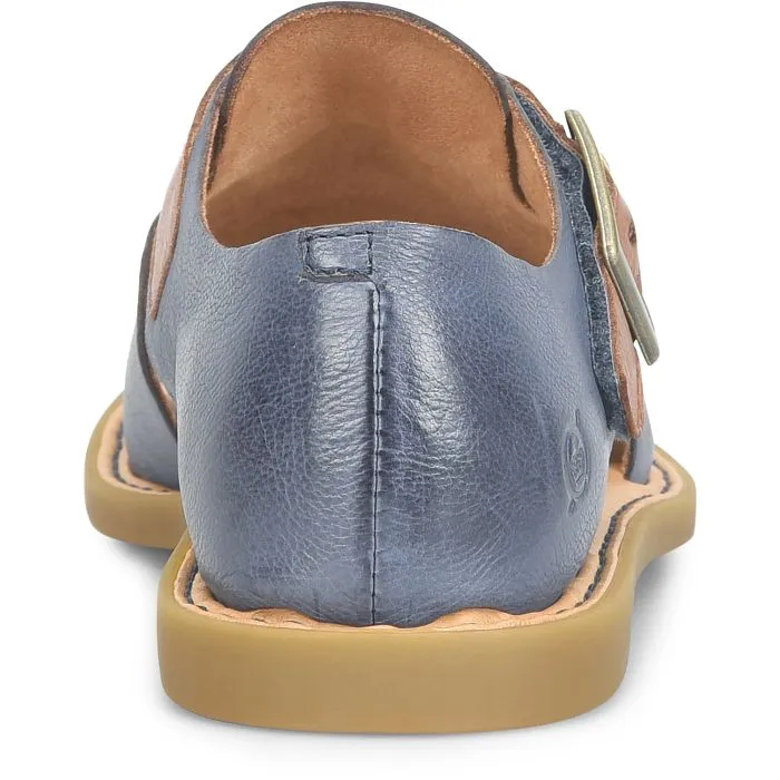 Born Women's Ivey Open Toe Sandal - Marine/Luggage
