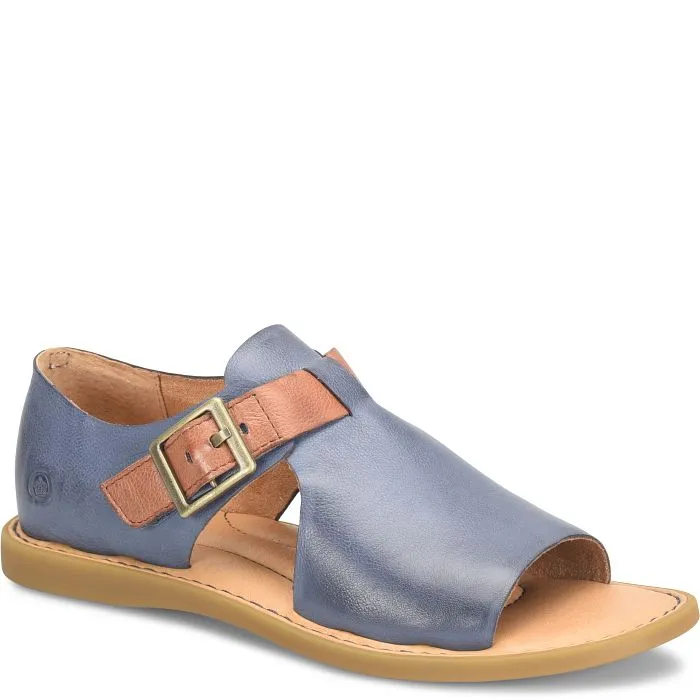 Born Women's Ivey Open Toe Sandal - Marine/Luggage