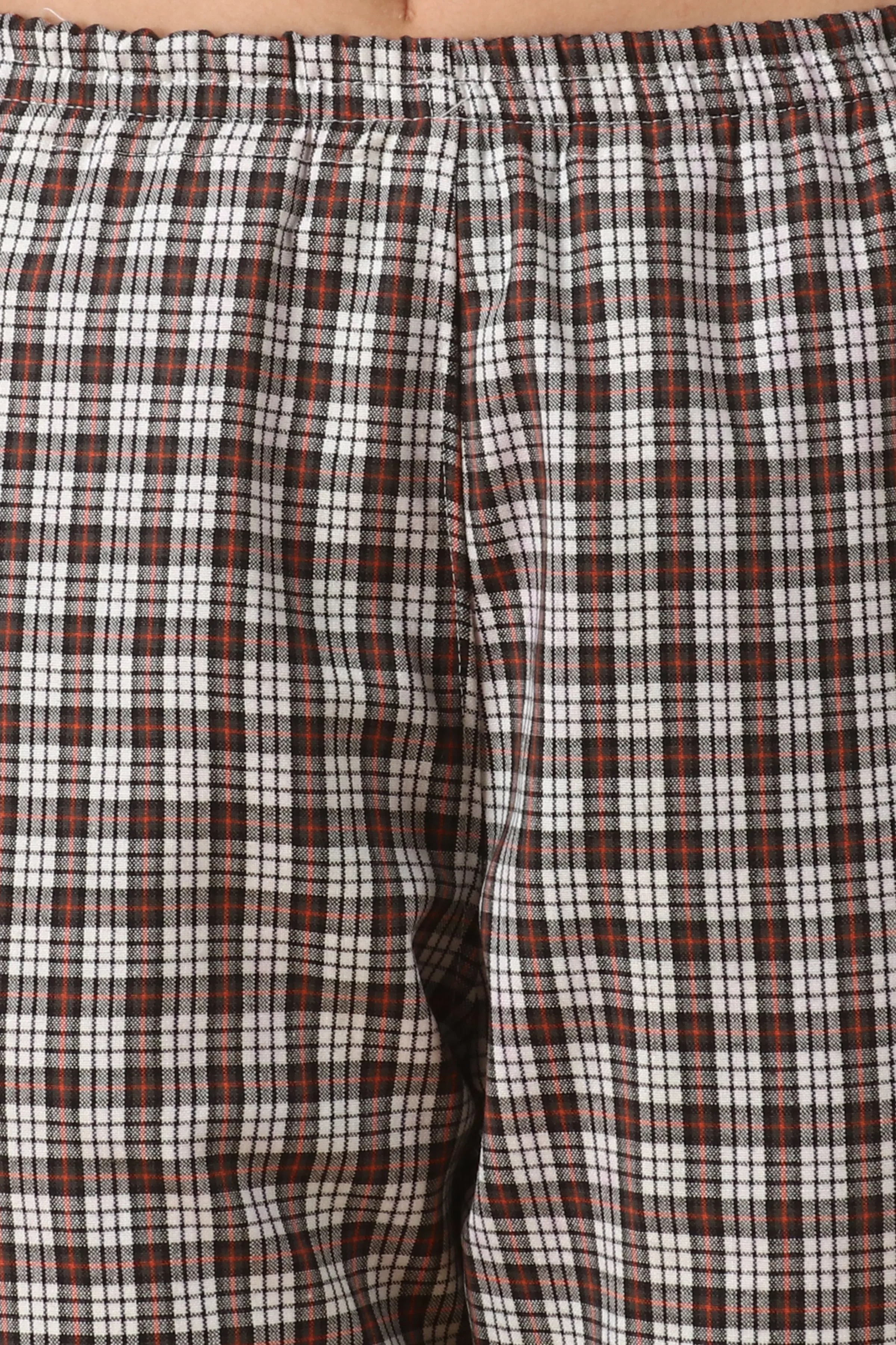 Brown Grid Woollen Pajama