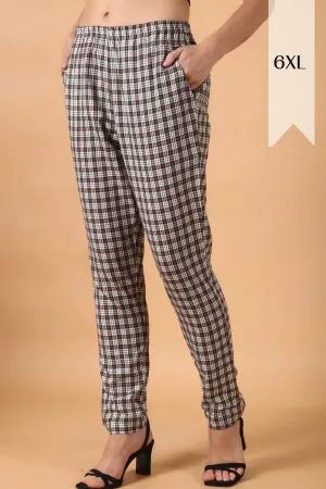 Brown Grid Woollen Pajama