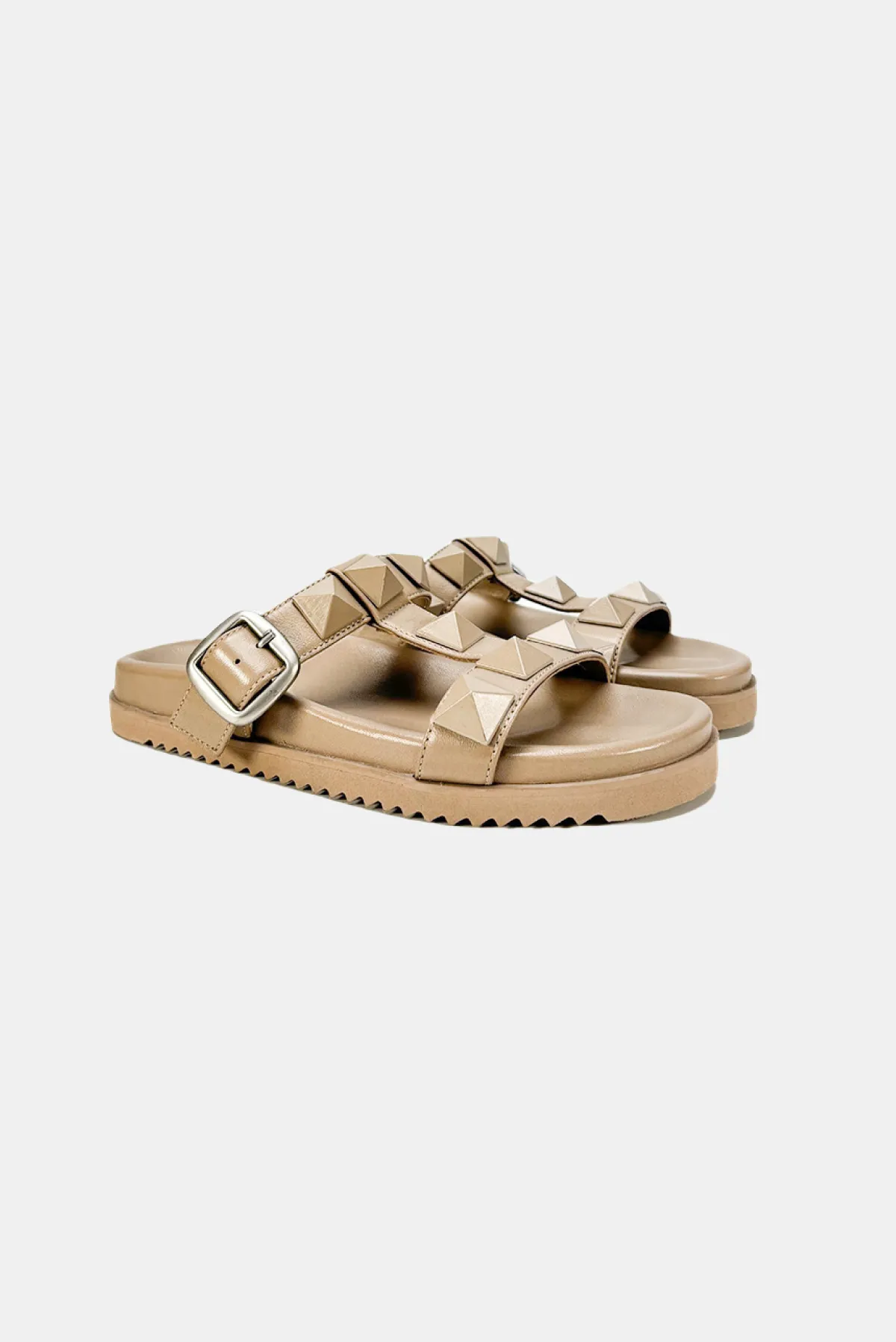 Buggs Studded Flats - Taupe