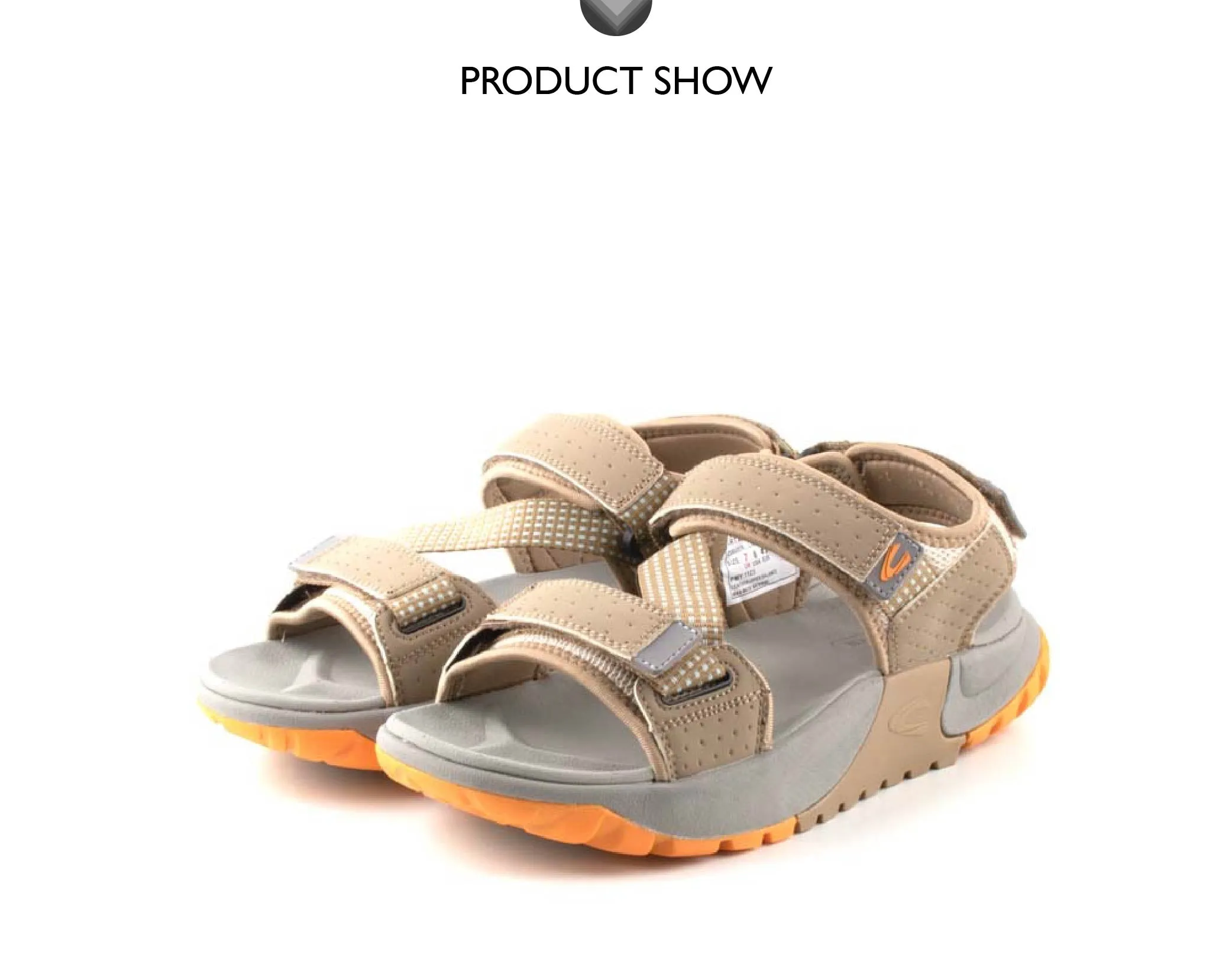 camel active Microfiber Strap Sandals Men L.Khaki SYLPHY-892401-YK1SV-61
