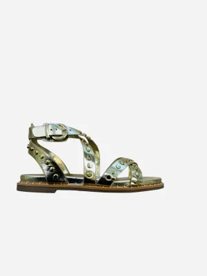 Carmela gold leather gladiator sandal