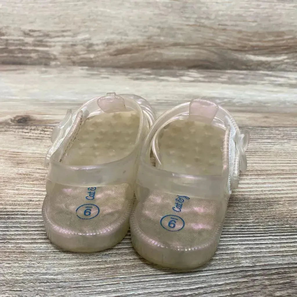 Cat & Jack Sunny Fisherman Jelly Sandals sz 9c