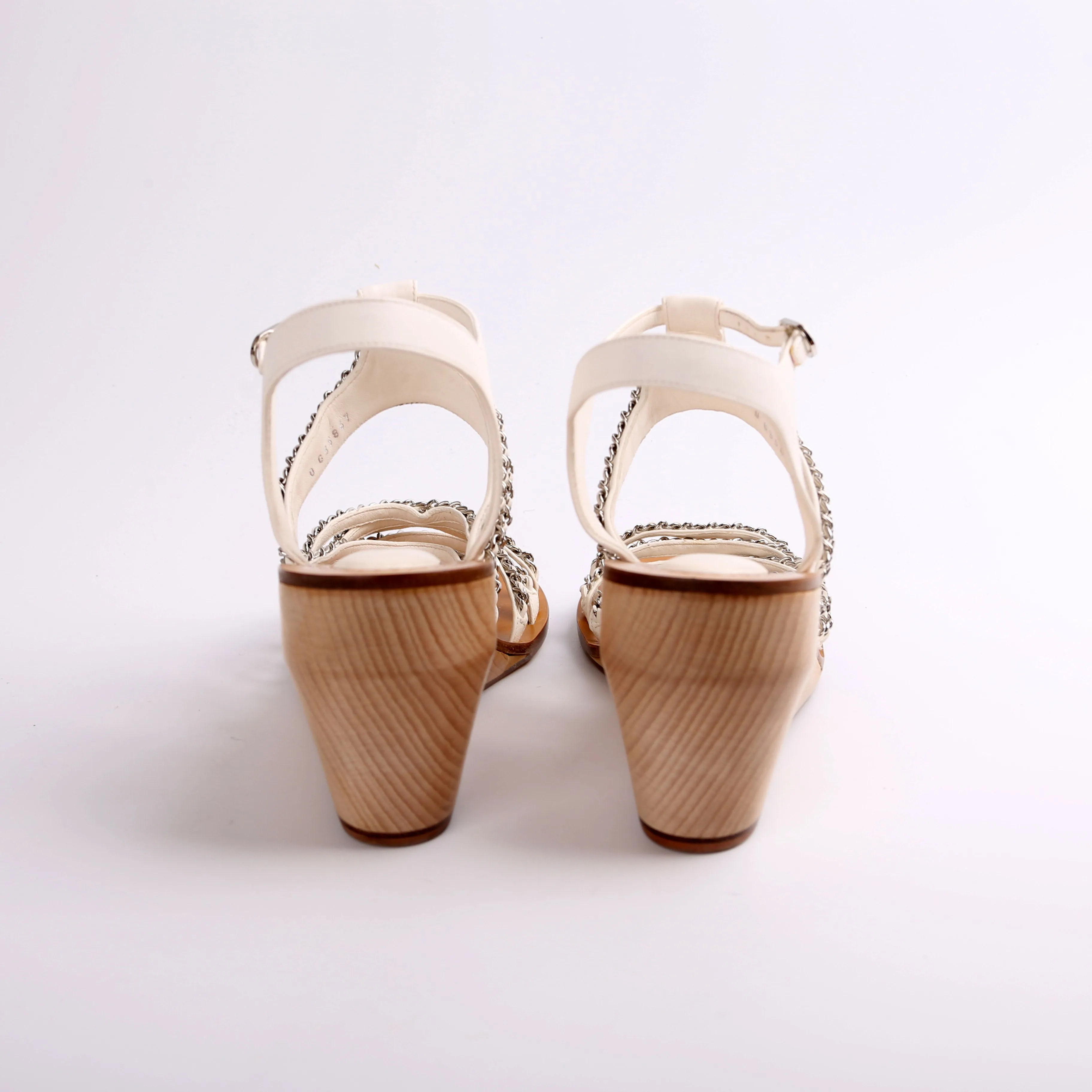 CC Chain Wood Wedges Size 42