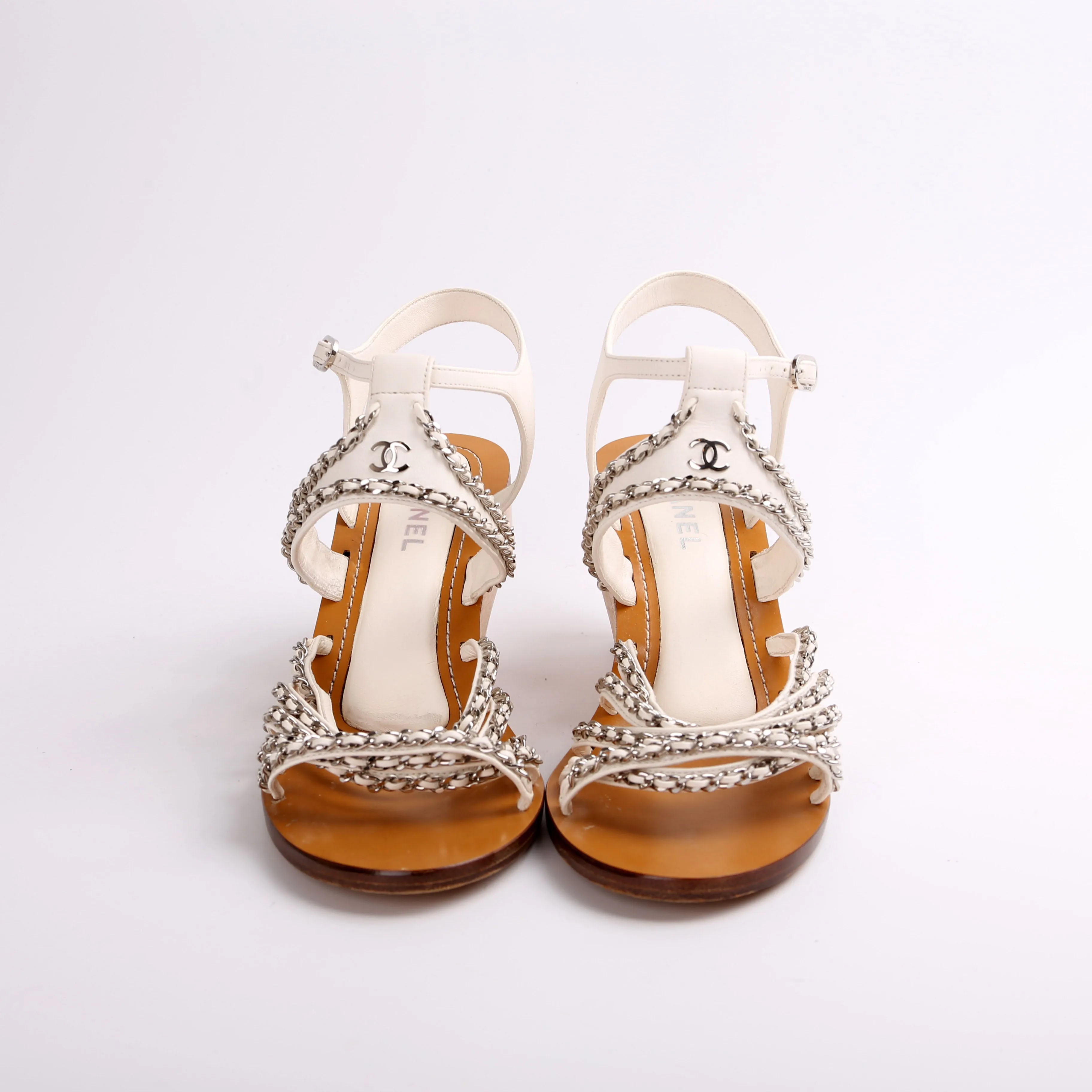 CC Chain Wood Wedges Size 42
