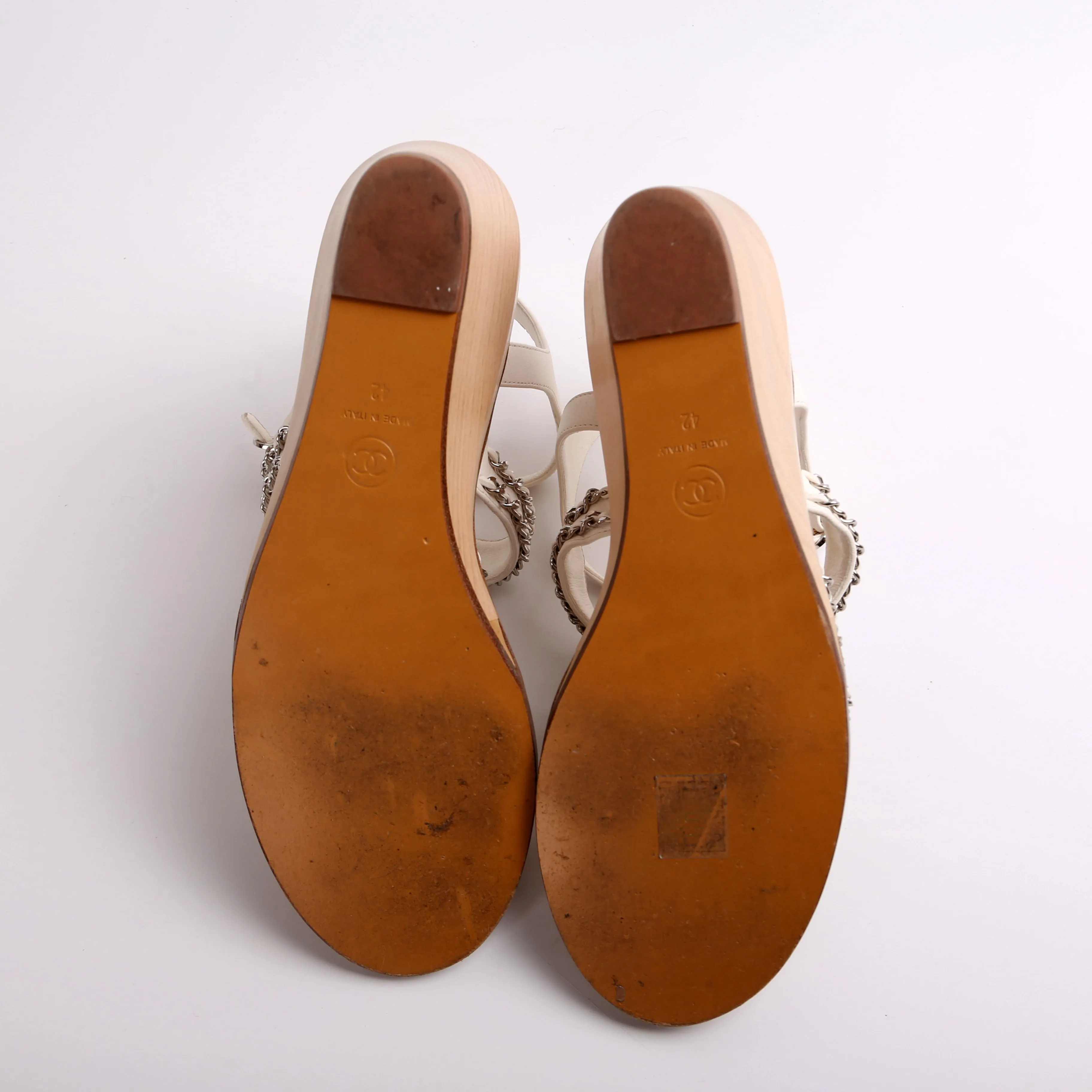 CC Chain Wood Wedges Size 42