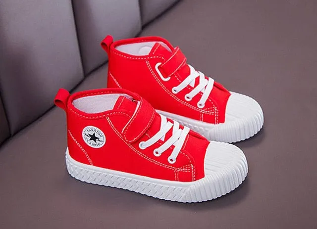 Children Canvas Shoes Boys Sneakers Girls Tennis Shoes Kids Footwear Toddler Autumn Spring Chaussure Zapato Casual SandQ baby