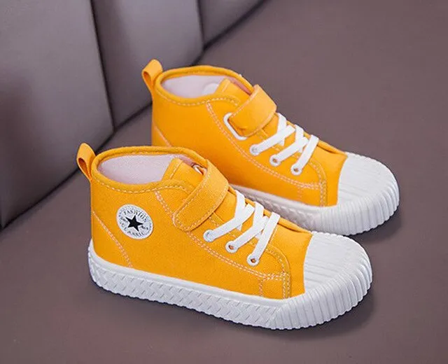 Children Canvas Shoes Boys Sneakers Girls Tennis Shoes Kids Footwear Toddler Autumn Spring Chaussure Zapato Casual SandQ baby