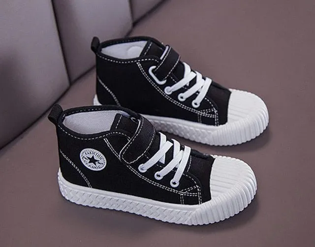 Children Canvas Shoes Boys Sneakers Girls Tennis Shoes Kids Footwear Toddler Autumn Spring Chaussure Zapato Casual SandQ baby