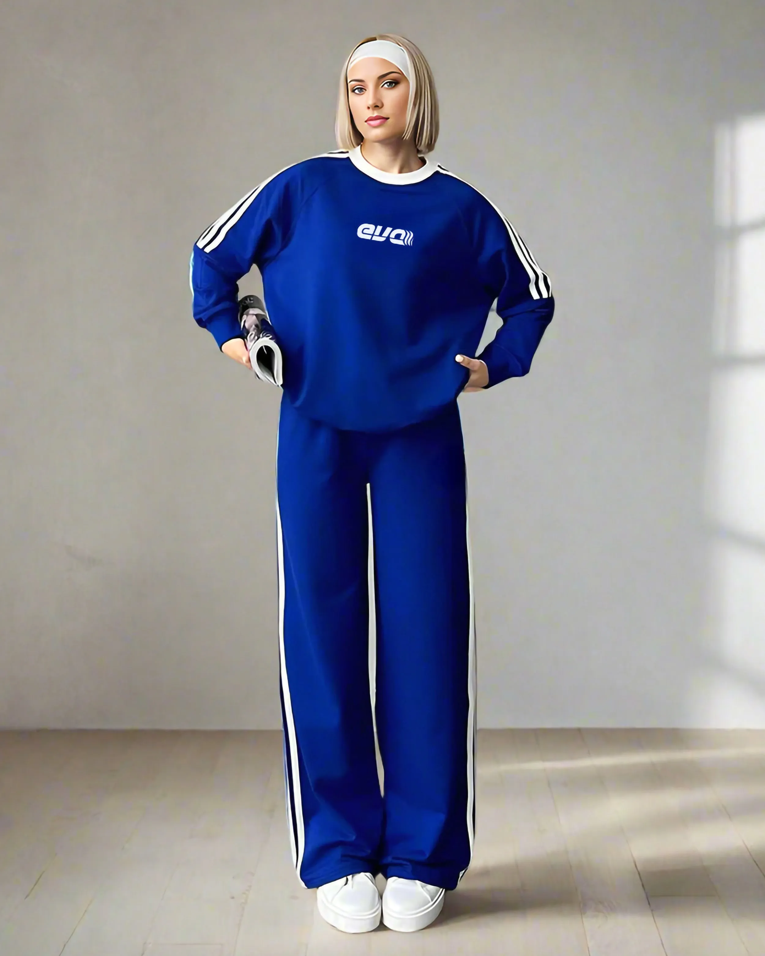 Contrast Striped Tracksuit