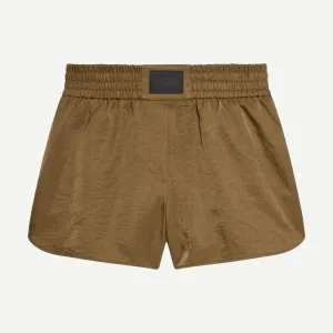 Creased Boxer Shorts - Cognac