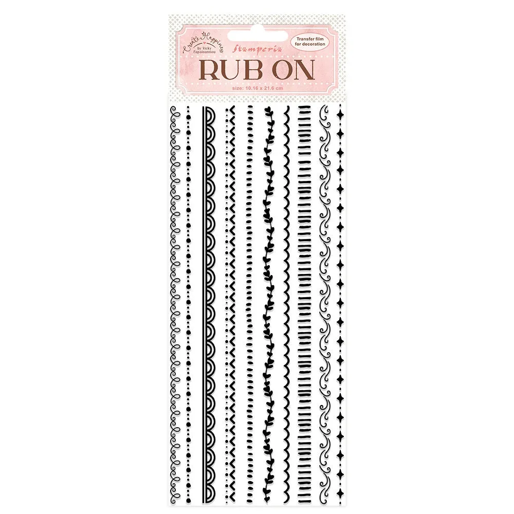 Create Happiness  BORDER Rub ons