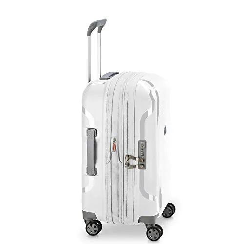 DELSEY Paris Clavel Hardside Expandable Luggage with Spinner Wheels, WHITE, Carry-On 19 Inch