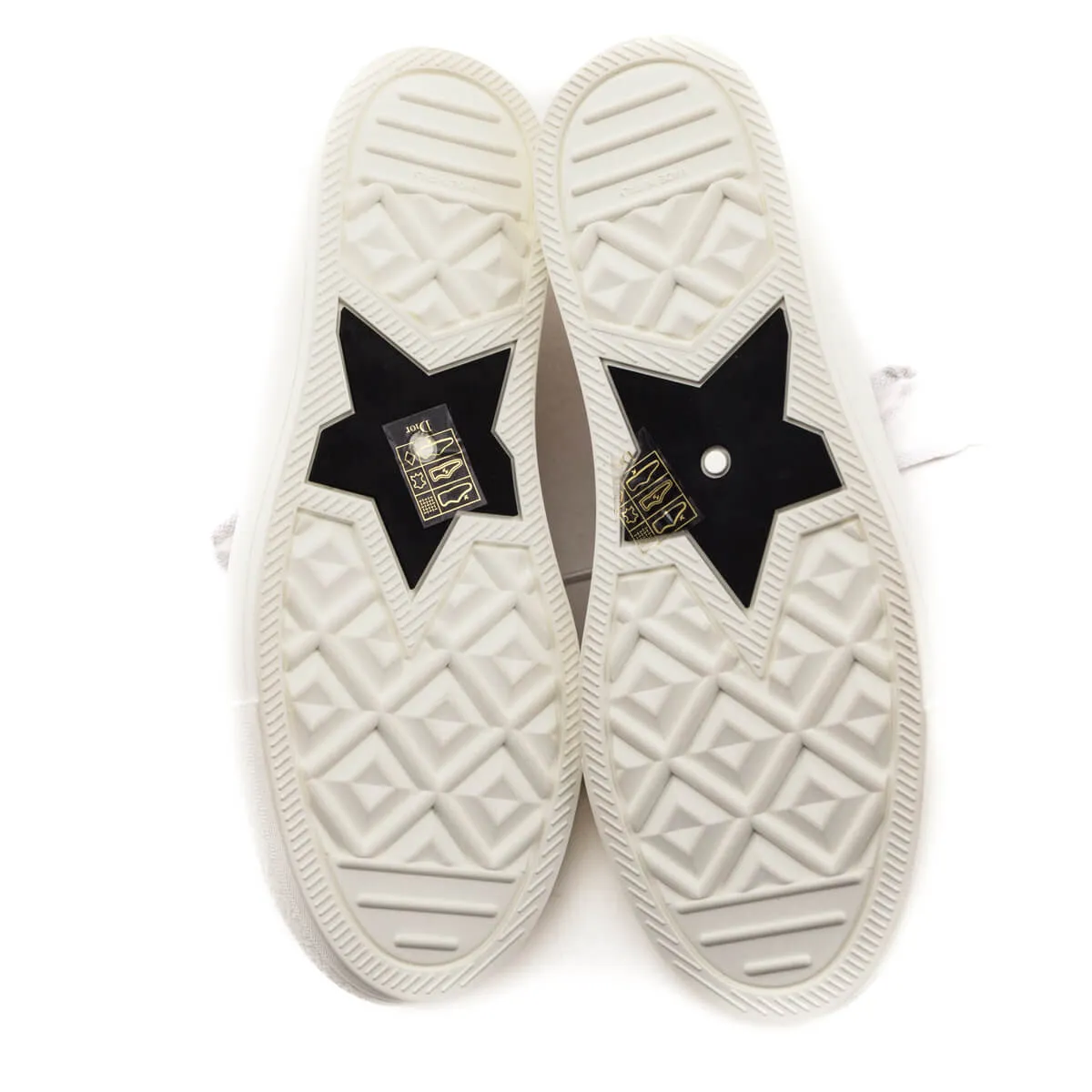 Dior Raw Beige Union Embroidered Walk'N'Dior Sneakers Size US 8 | EU 38