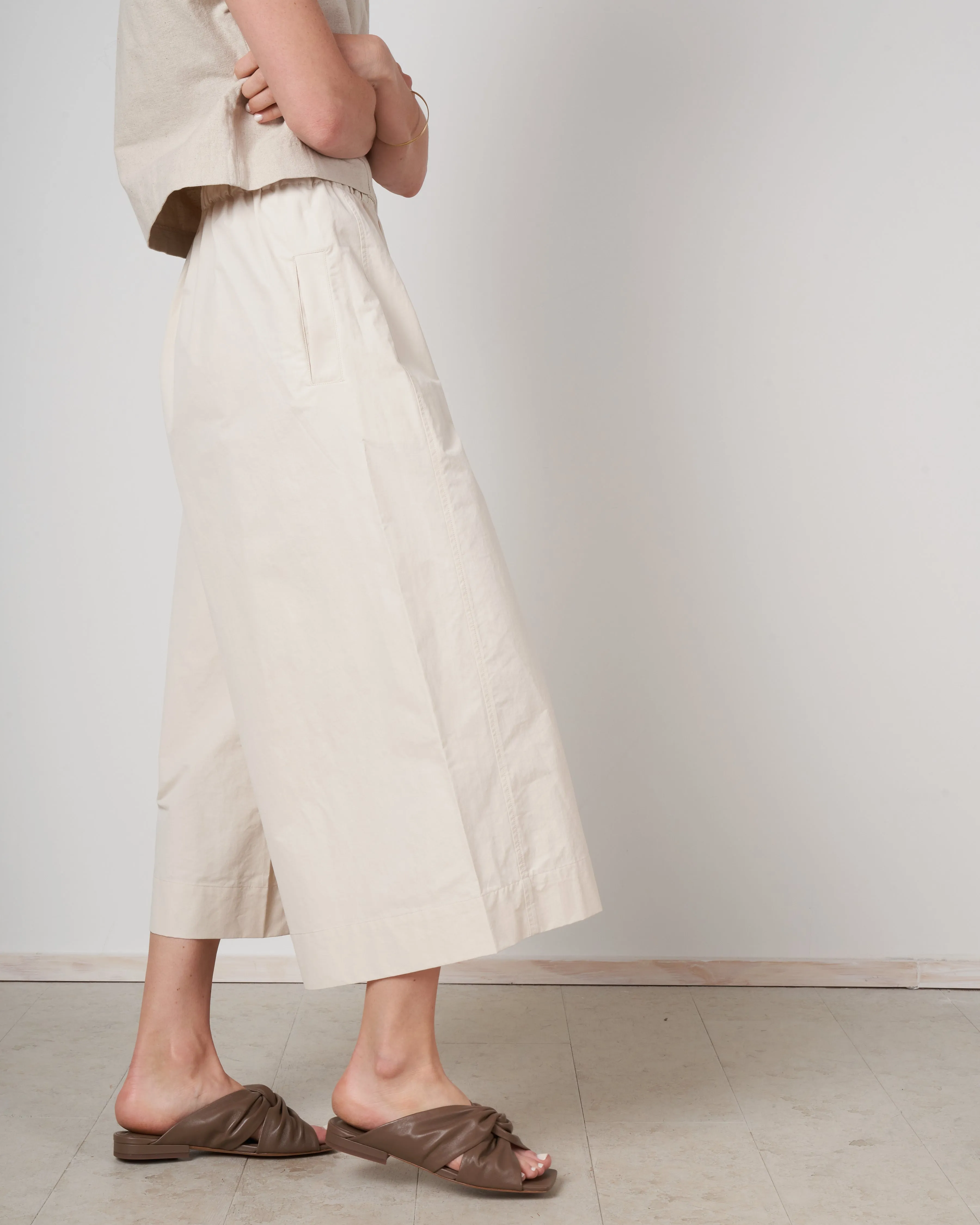 elastic culotte - bone white