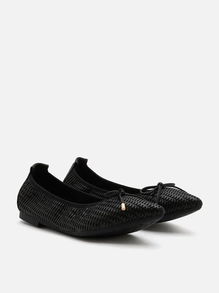 Eliza Weaved Bow Flats