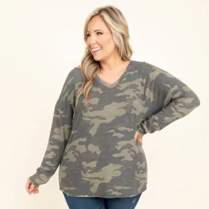 Felt Like A Dream Top, Army Olive