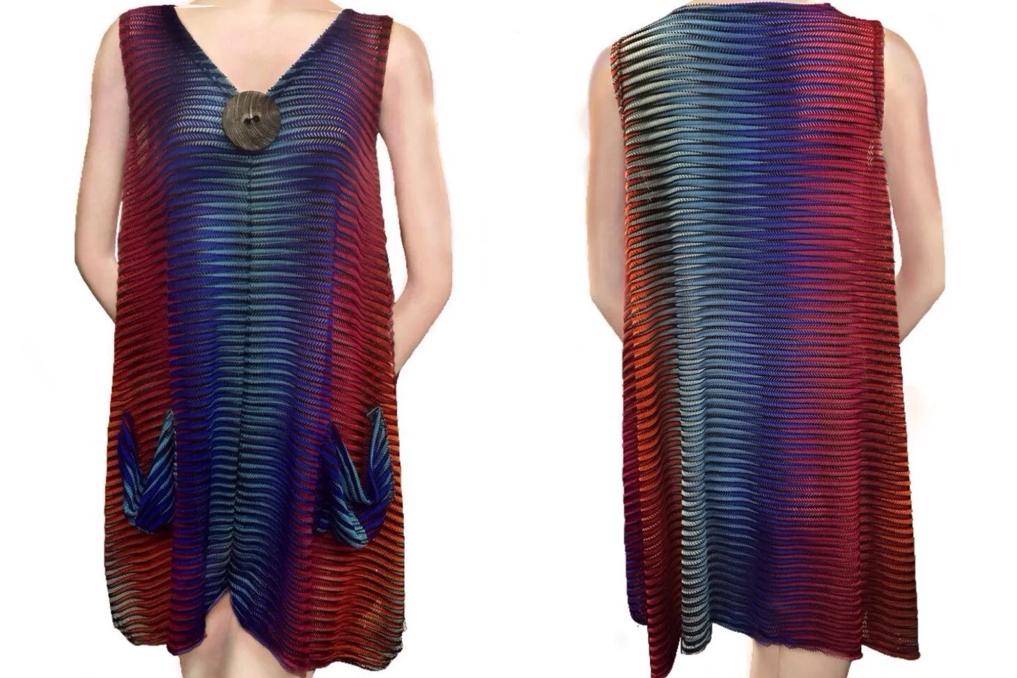 Flowy & Relaxed Fit Semi-Sheer Long Tunic Blouse