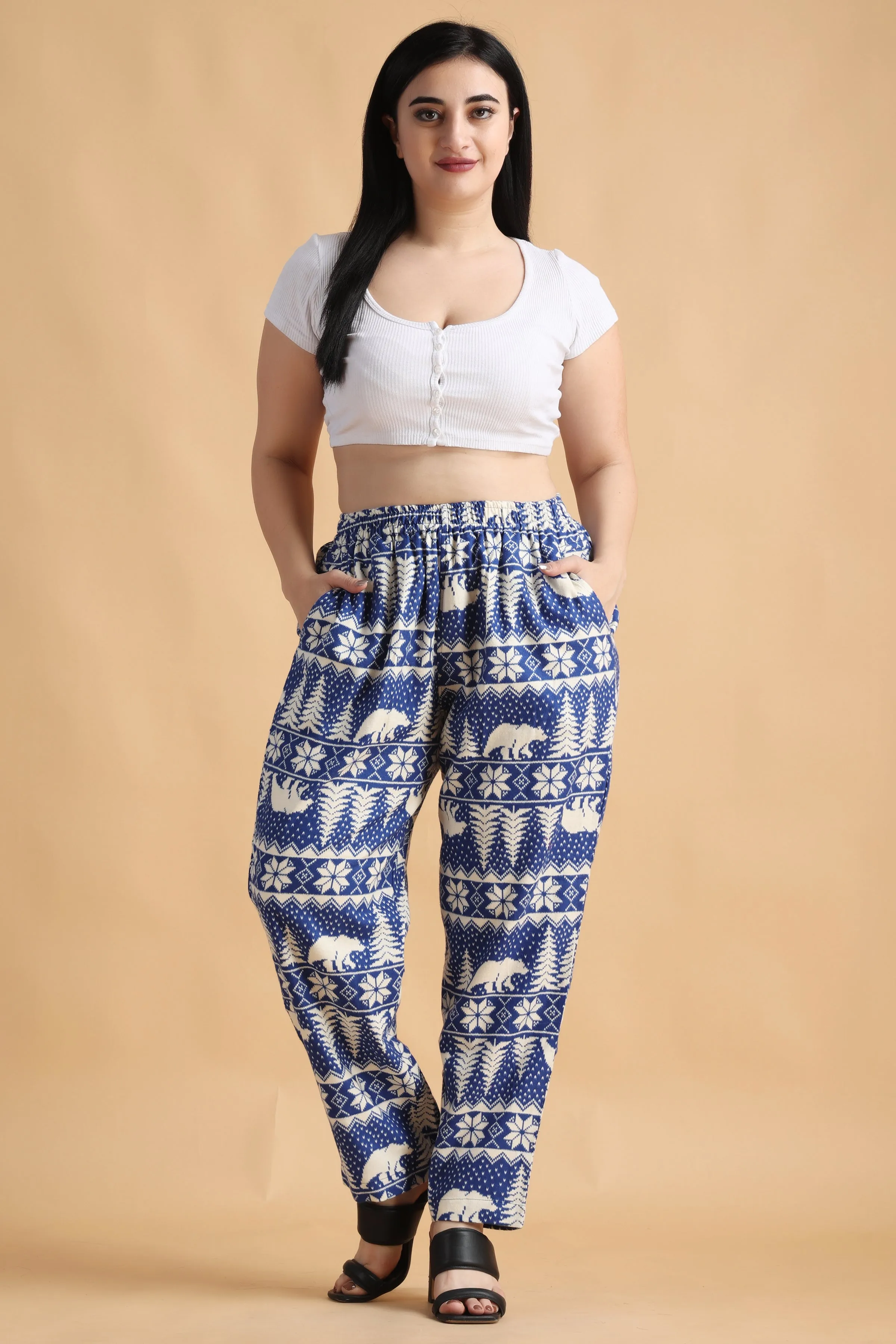 Frost Bite Printed Woollen Pajama