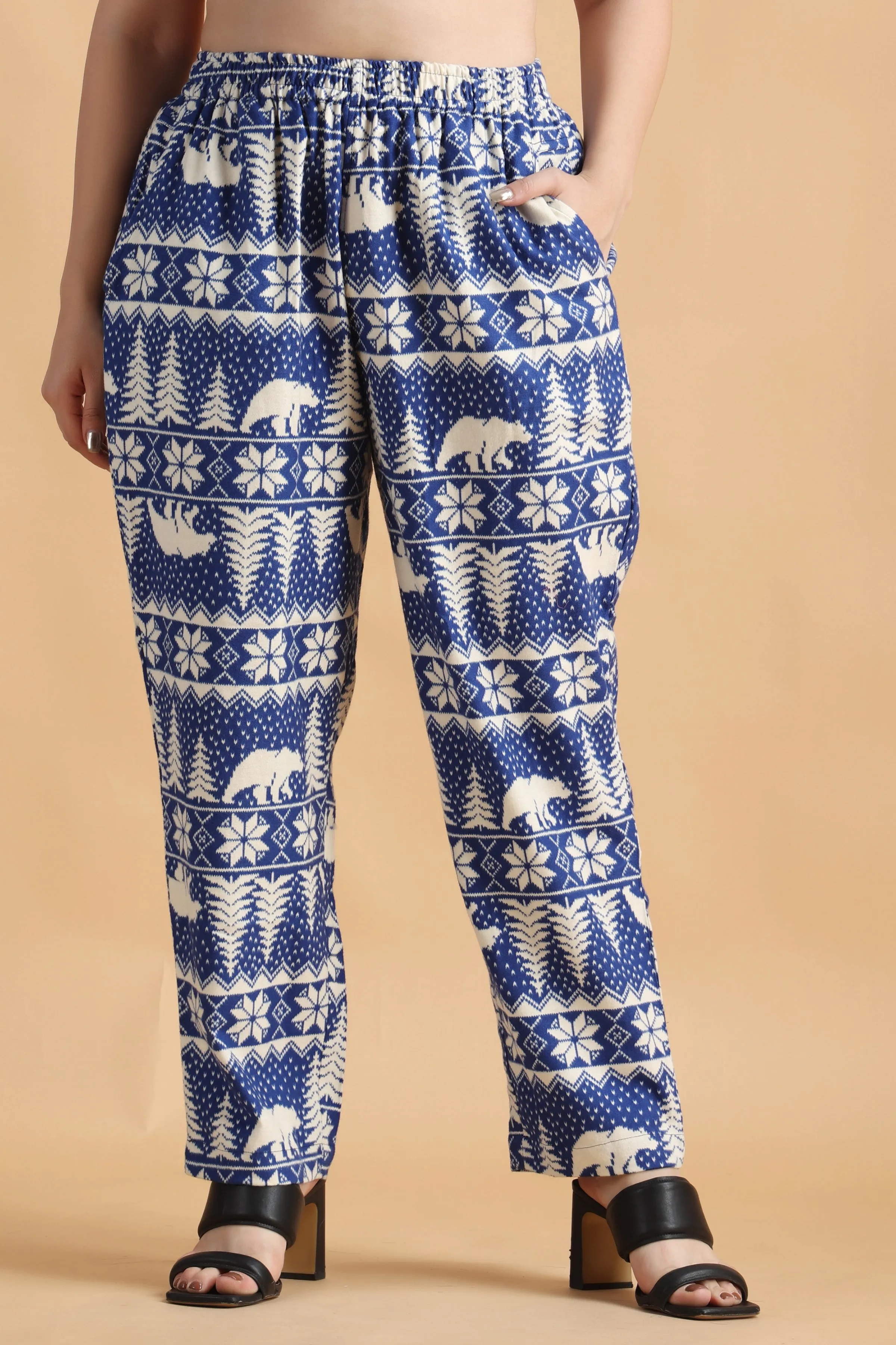 Frost Bite Printed Woollen Pajama