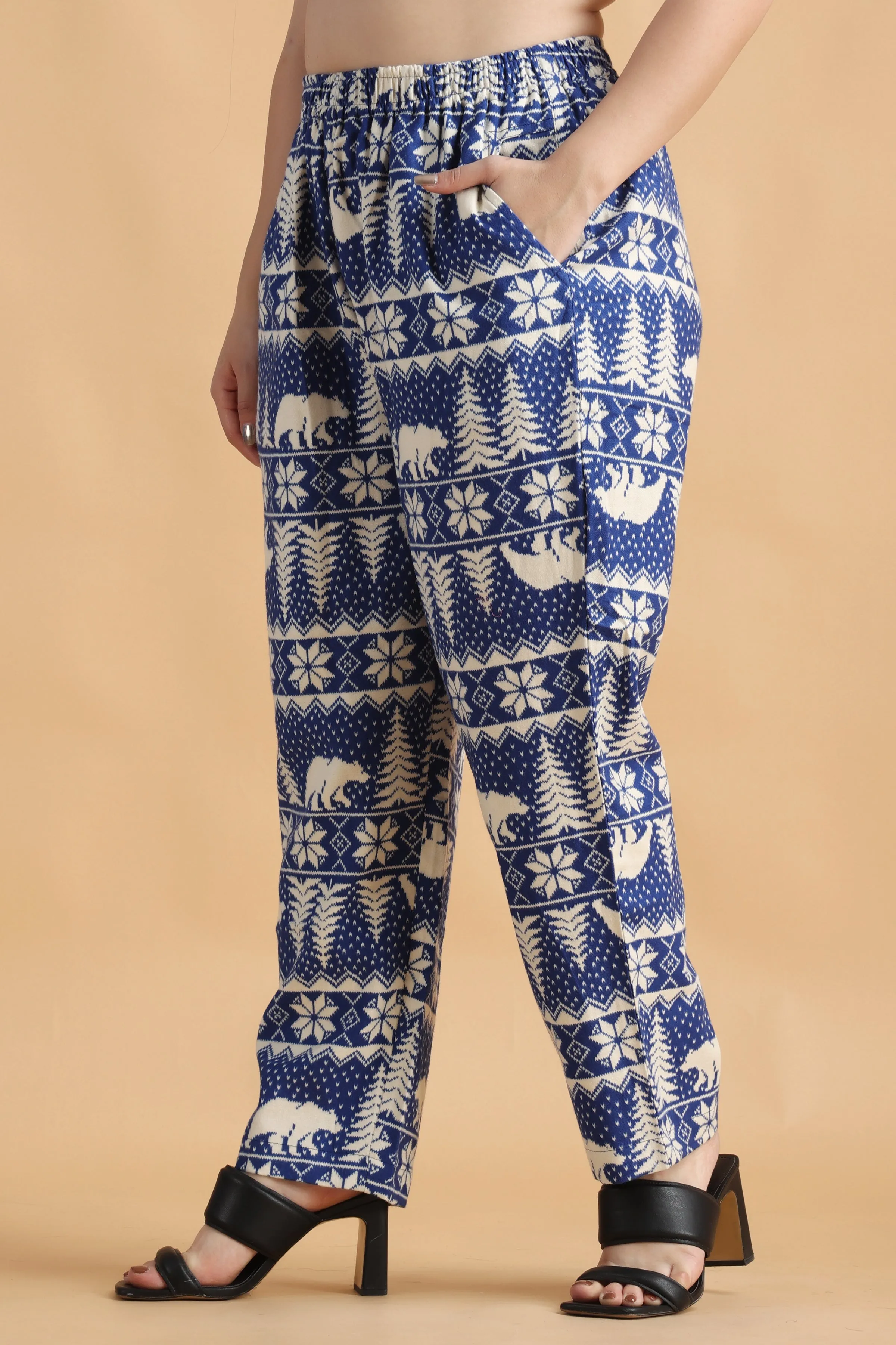 Frost Bite Printed Woollen Pajama