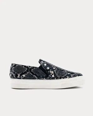 Hayley Stud Detail Vegan Black Slip On Sneakers