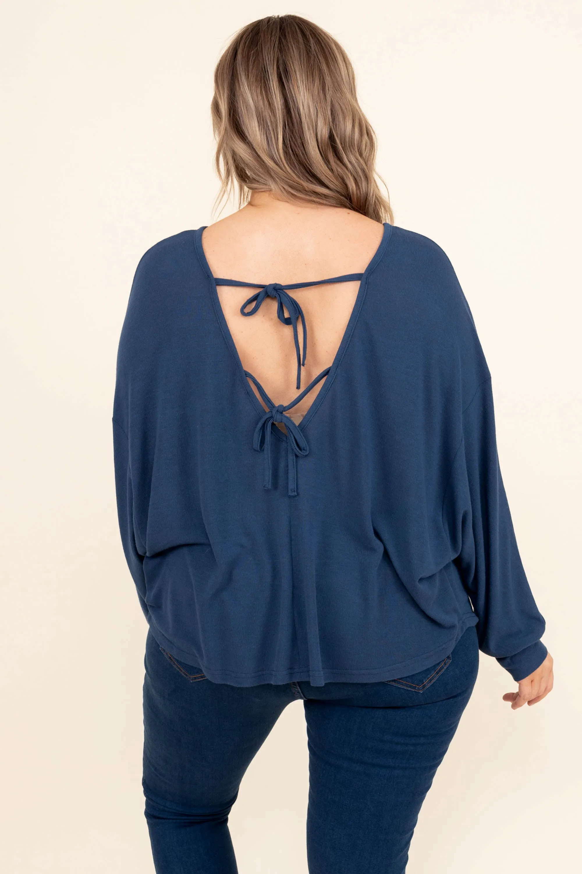 Holding On To A Memory Top, Navy