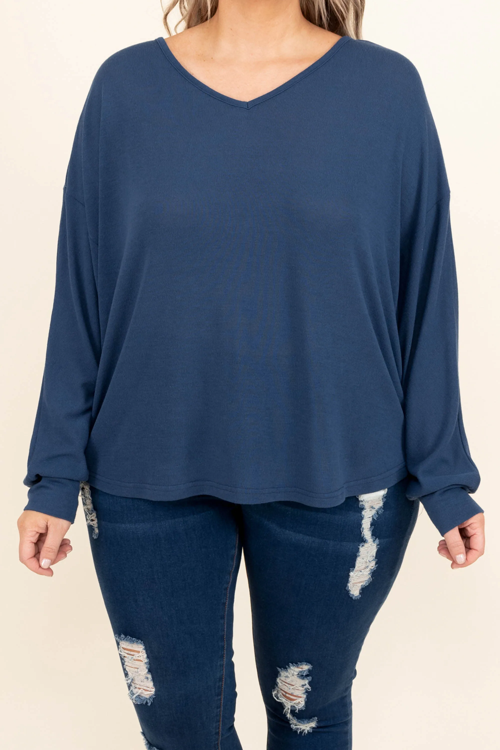 Holding On To A Memory Top, Navy