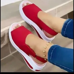 JOSKAA Women Casual Sandals Soft Stitching Ladies Sandals Comfortable Flat Sandals Female Open Toe Beach Shoes Woman Footwear