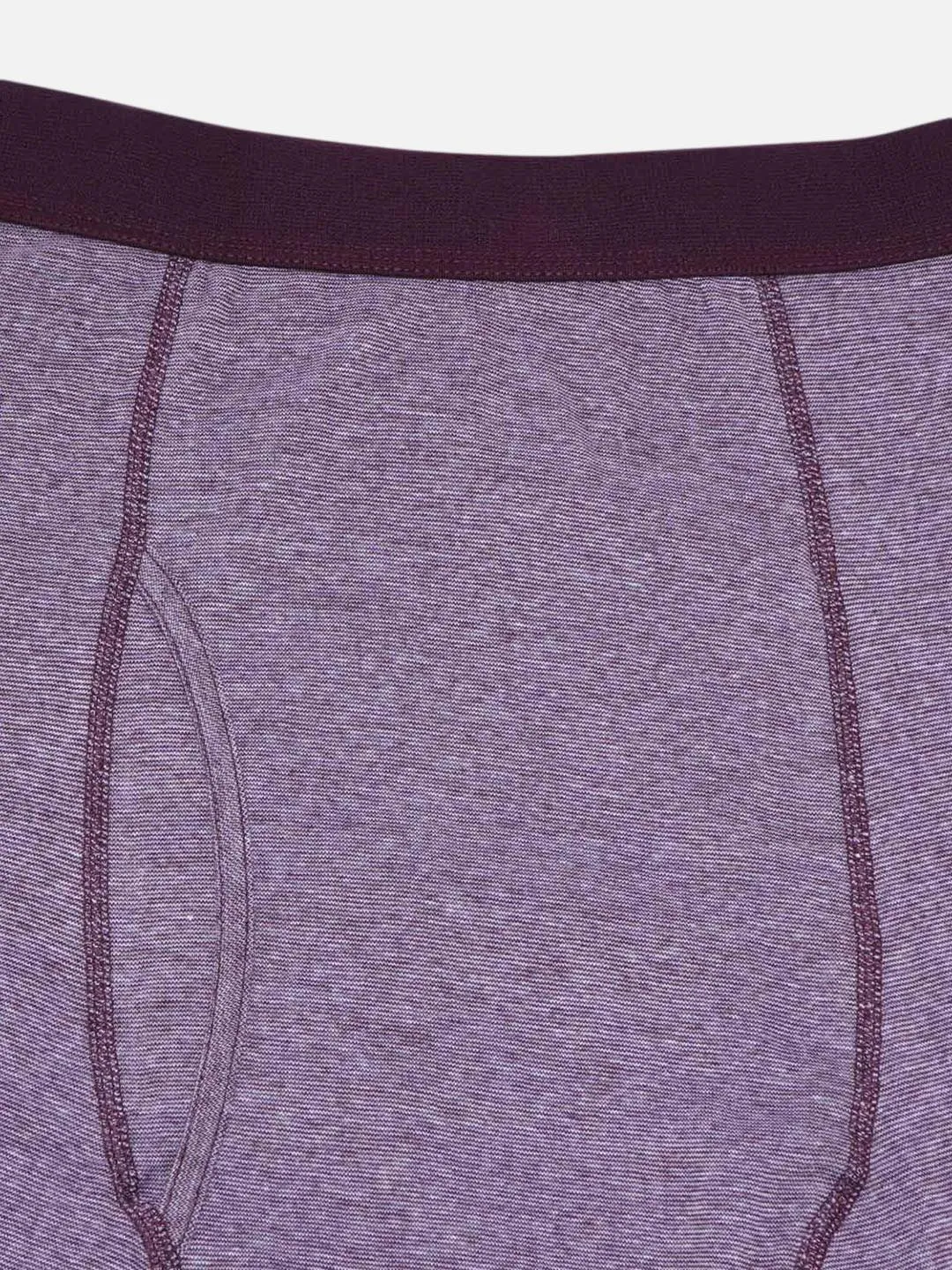 King Size - Plus Size Men's Pure Cotton Maroon Striped Trunk Innerwear