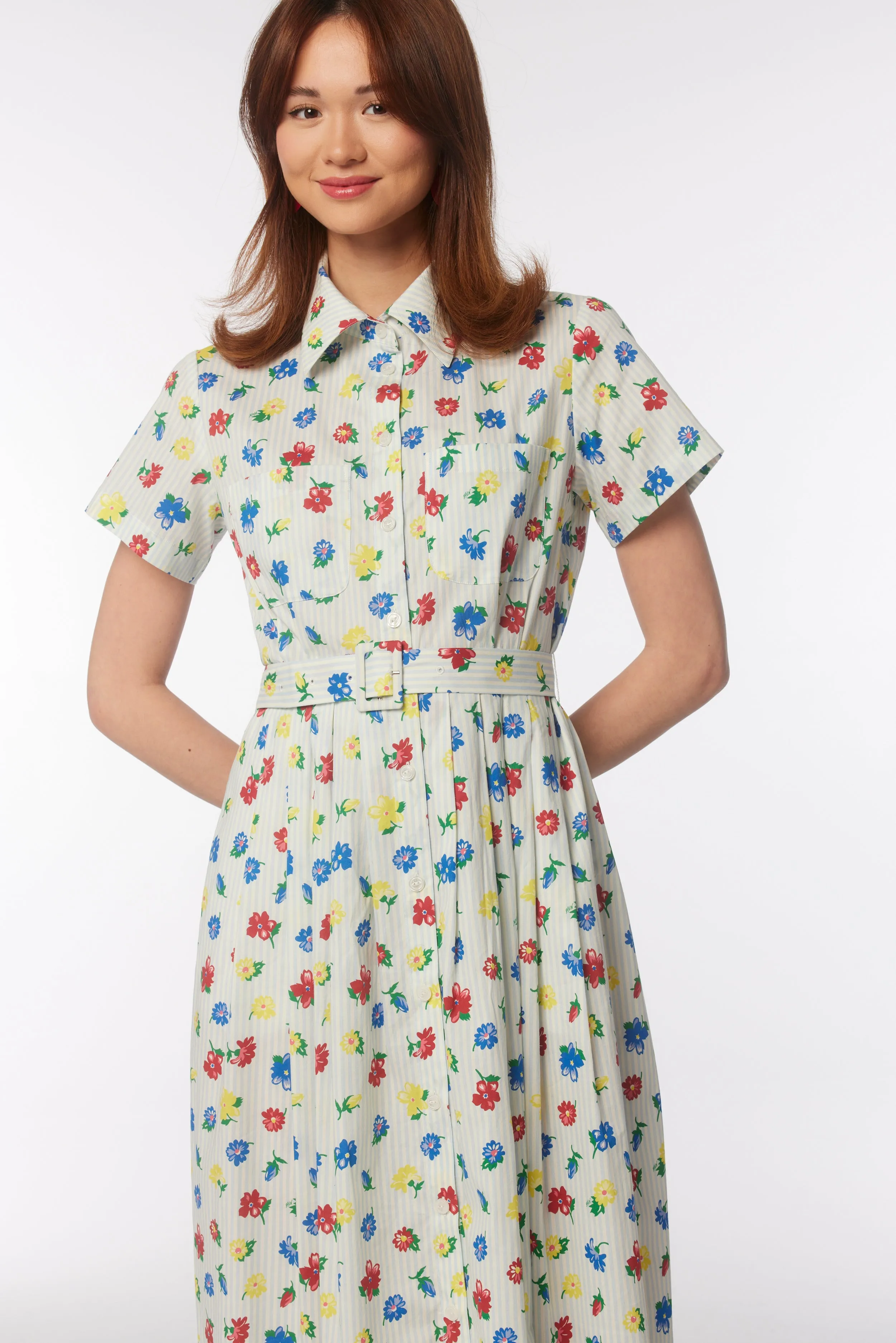 Kristin Cotton Button Down Dress