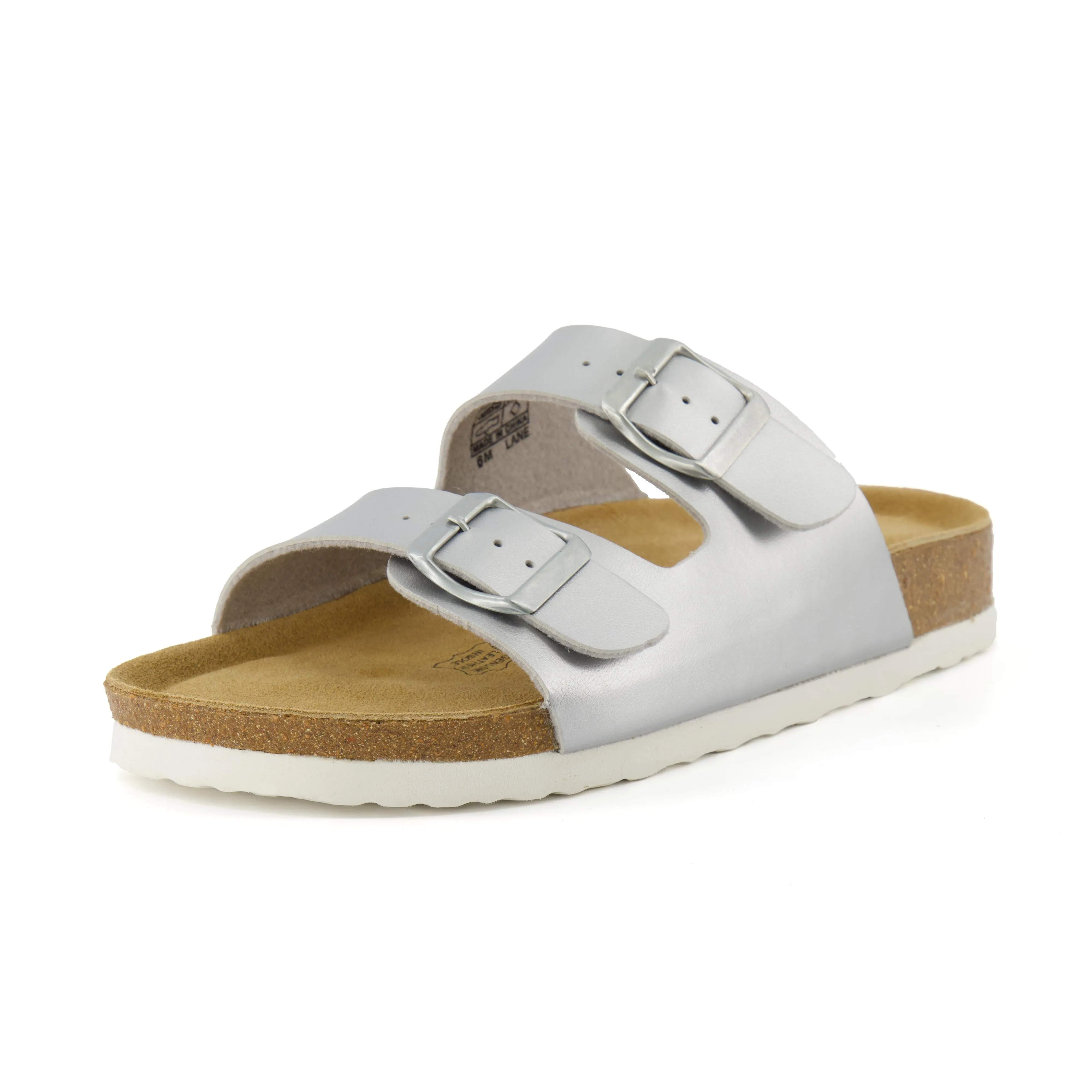 Lane Cork Footbed Sandal Metallics