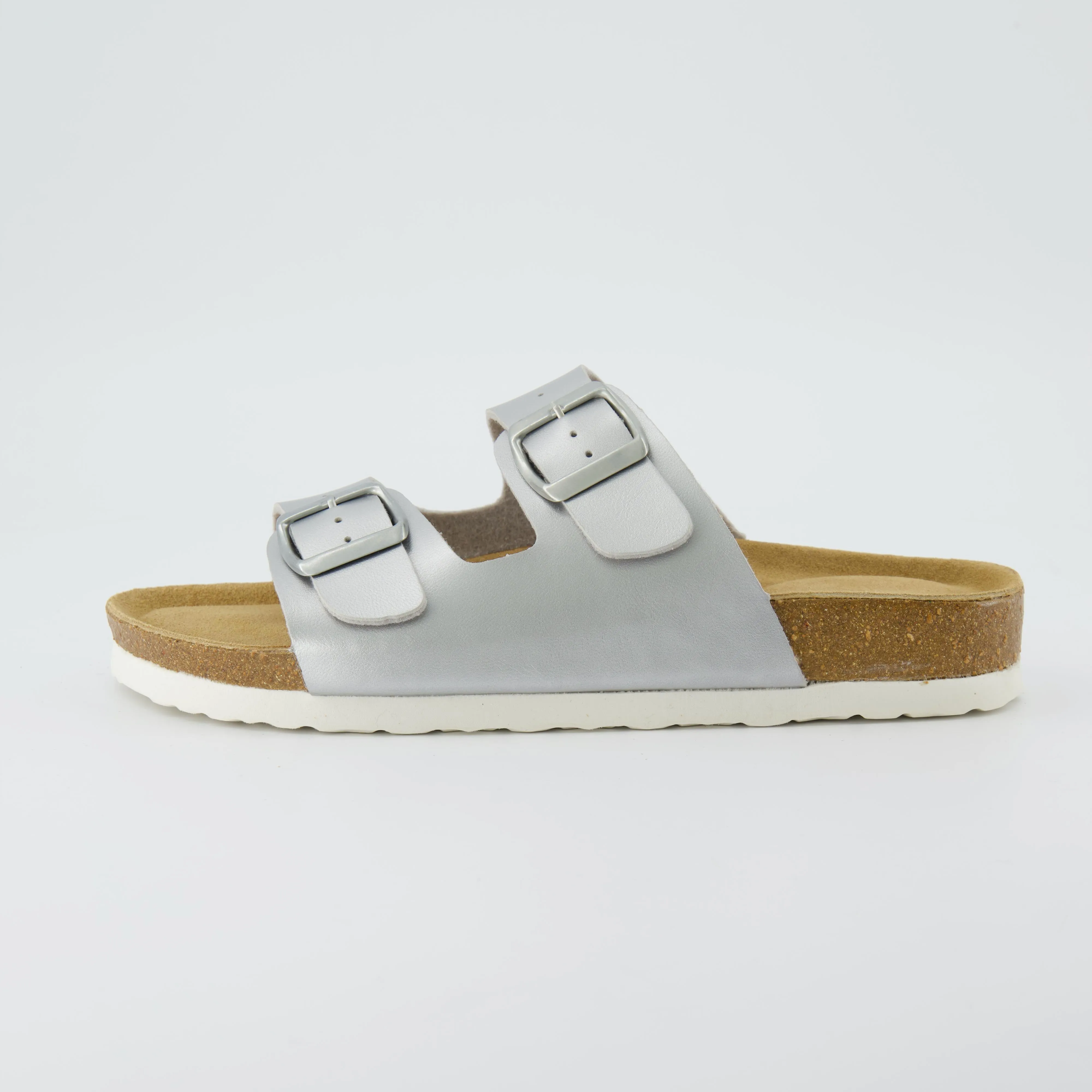 Lane Cork Footbed Sandal Metallics