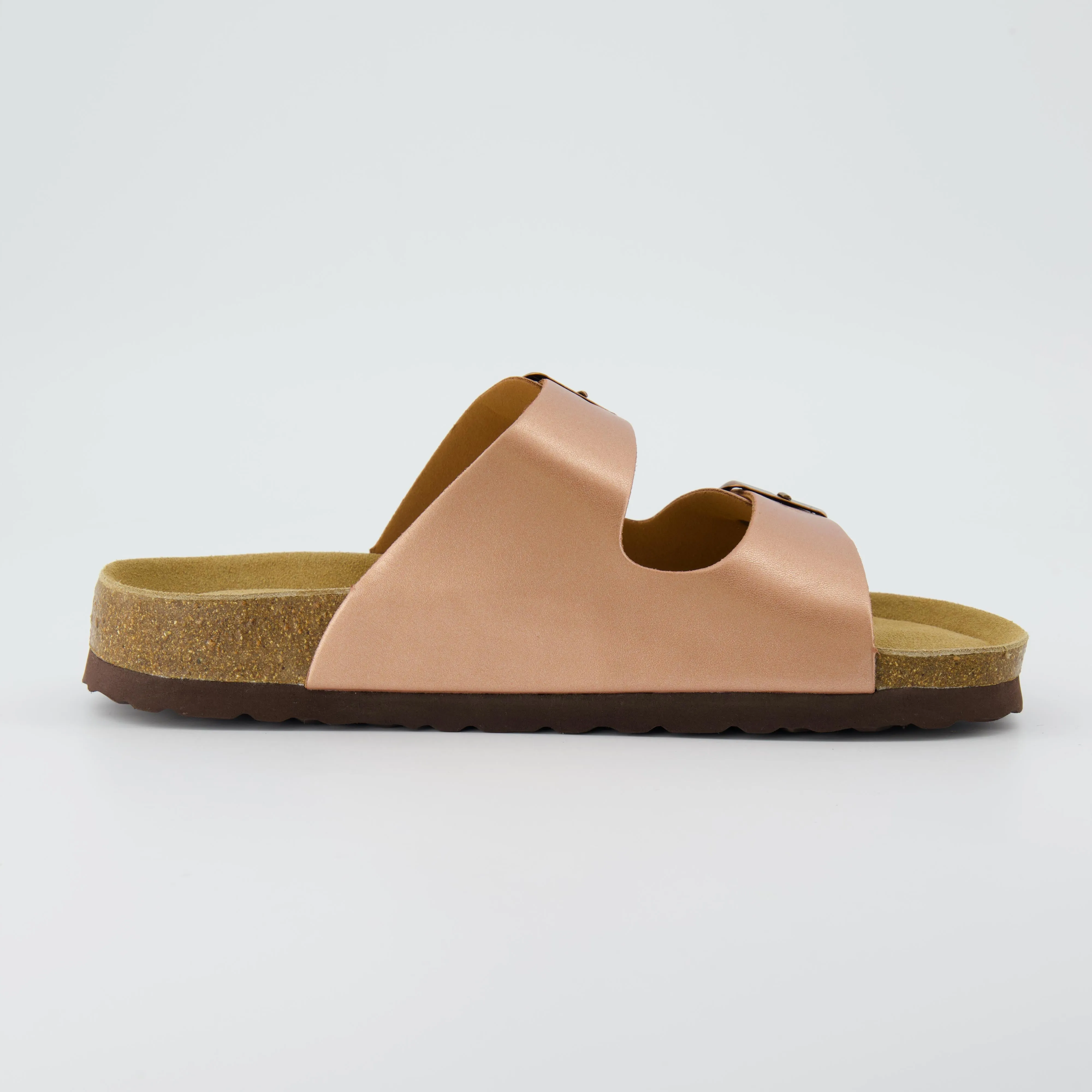 Lane Cork Footbed Sandal Metallics